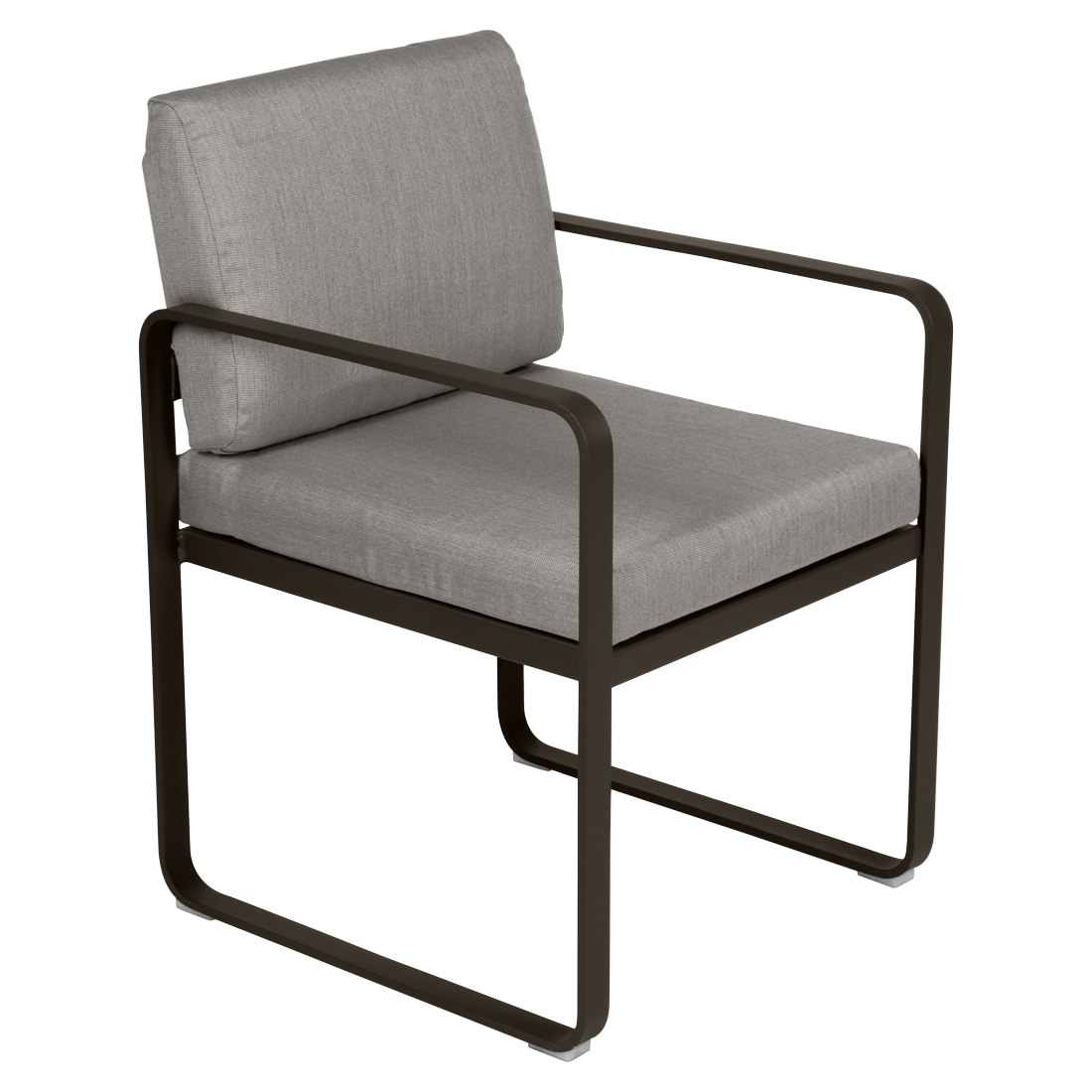 BELLEVIE DINING ARMCHAIR-GREY TAUPE CUSHION