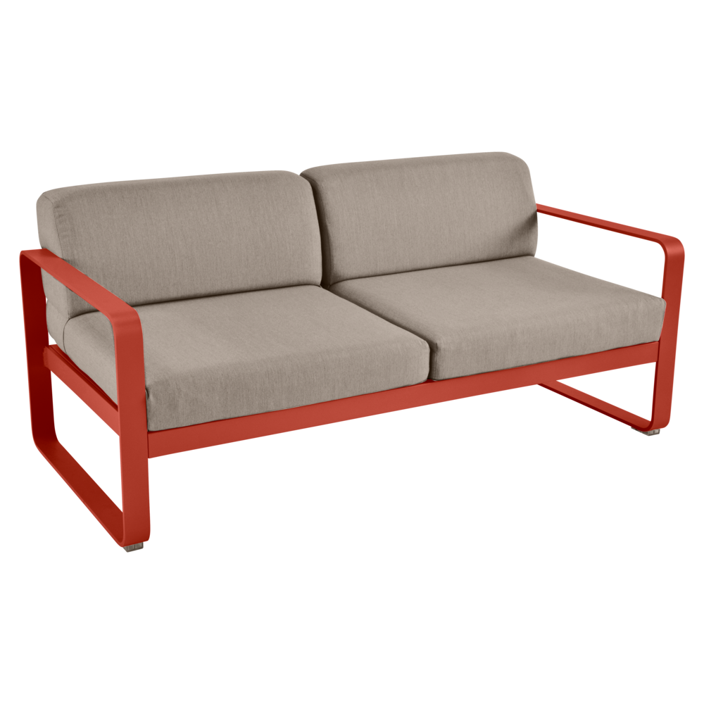 BELLEVIE 2-SEATER-GREY TAUPE CUSHION