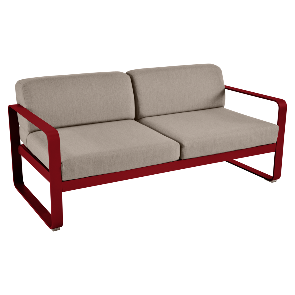 BELLEVIE 2-SEATER-GREY TAUPE CUSHION
