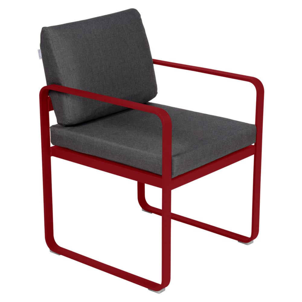 BELLEVIE DINING ARMCHAIR-GRAPHITE GREY CUSHION