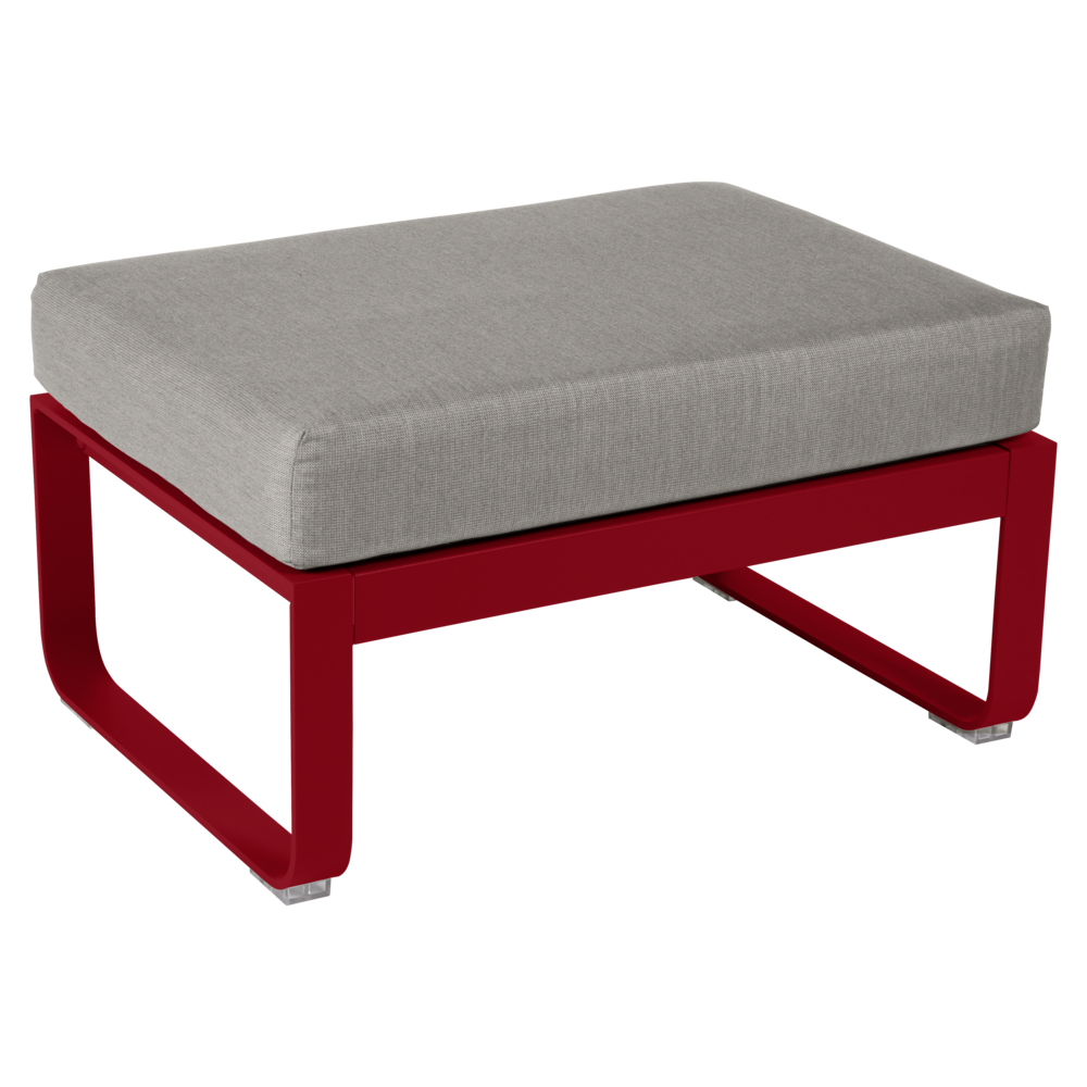 BELLEVIE 1-SEATER OTTOMAN-GREY TAUPE
