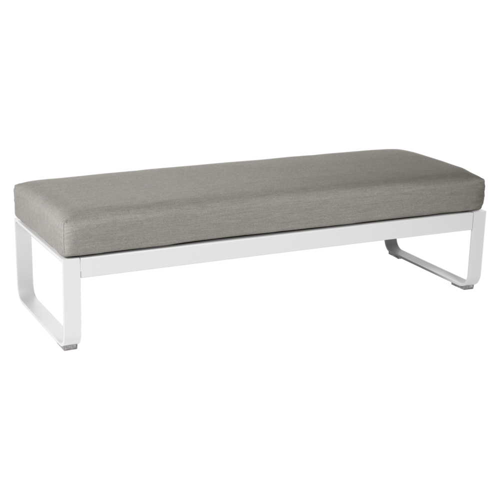 BELLEVIE 2-SEATER OTTOMAN-GREY TAUPE CUSHION