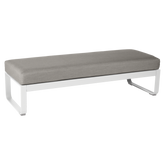 BELLEVIE 2-SEATER OTTOMAN-GREY TAUPE CUSHION