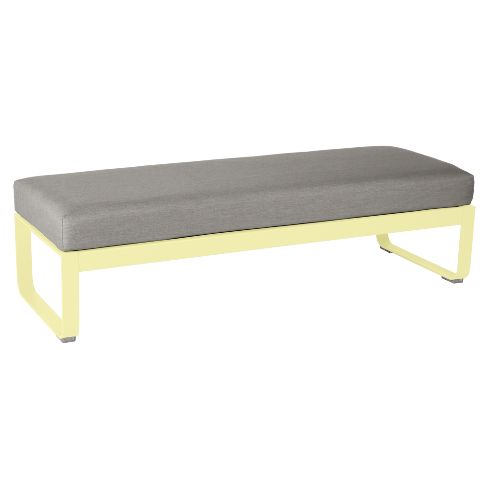 BELLEVIE 2-SEATER OTTOMAN-GREY TAUPE CUSHION