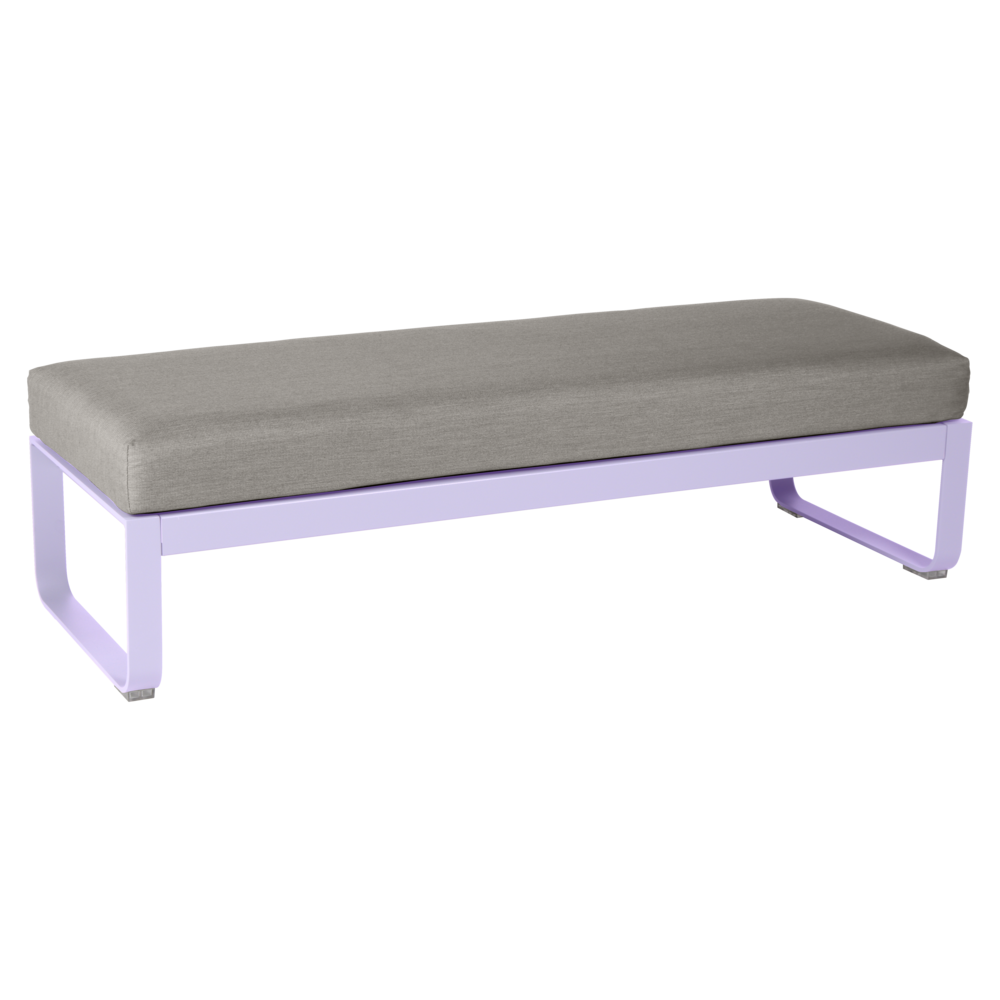 BELLEVIE 2-SEATER OTTOMAN-GREY TAUPE CUSHION