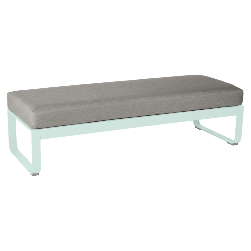 BELLEVIE 2-SEATER OTTOMAN-GREY TAUPE CUSHION