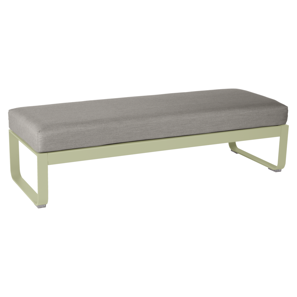 BELLEVIE 2-SEATER OTTOMAN-GREY TAUPE CUSHION