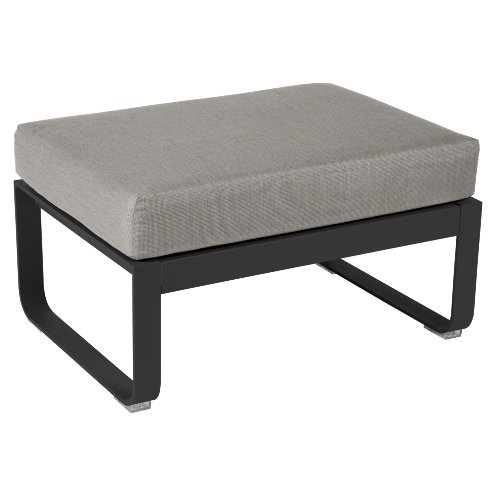 BELLEVIE 1-SEATER OTTOMAN-GREY TAUPE