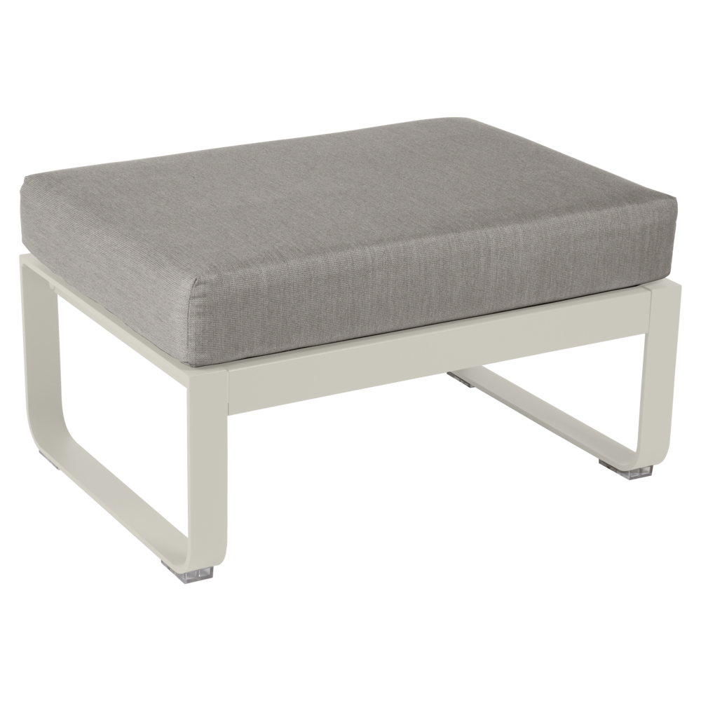 BELLEVIE 1-SEATER OTTOMAN-GREY TAUPE