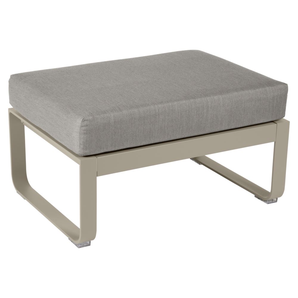 BELLEVIE 1-SEATER OTTOMAN-GREY TAUPE