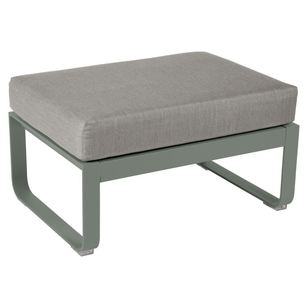 BELLEVIE 1-SEATER OTTOMAN-GREY TAUPE
