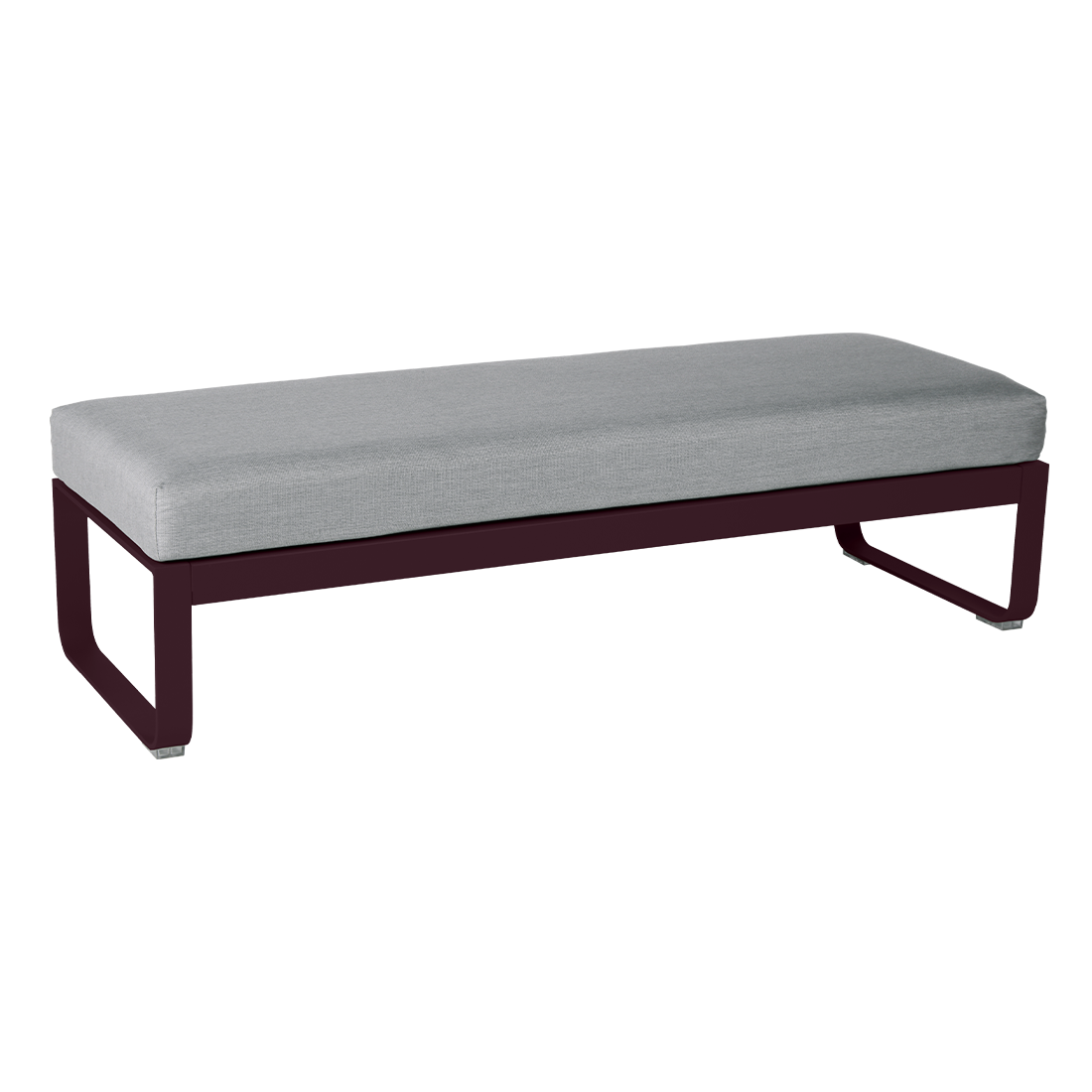 BELLEVIE 2-SEATER OTTOMAN-FLANNEL GREY CUSHION