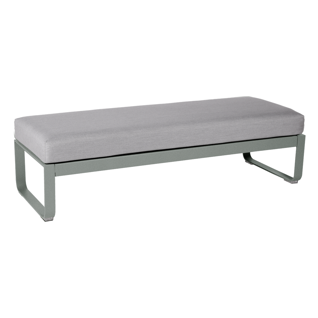 BELLEVIE 2-SEATER OTTOMAN-FLANNEL GREY CUSHION