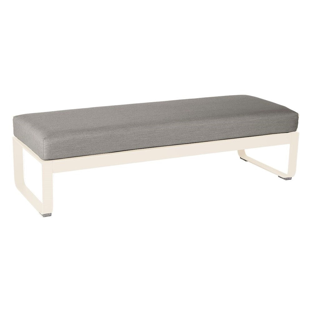 BELLEVIE 2-SEATER OTTOMAN-GREY TAUPE CUSHION