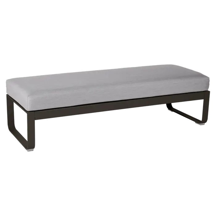 BELLEVIE 2-SEATER OTTOMAN-FLANNEL GREY CUSHION