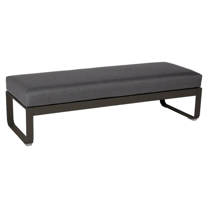 BELLEVIE 2-SEATER OTTOMAN-GRAPHITE GREY CUSHION