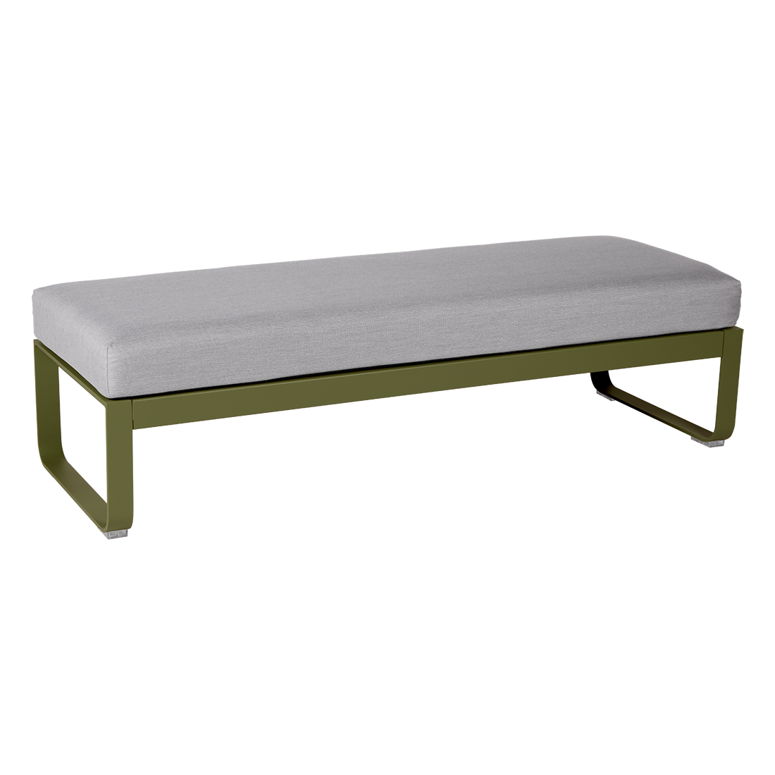 BELLEVIE 2-SEATER OTTOMAN-FLANNEL GREY CUSHION