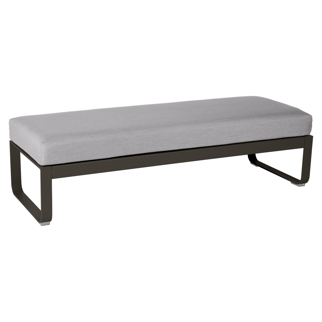 BELLEVIE 2-SEATER OTTOMAN-GREY TAUPE CUSHION