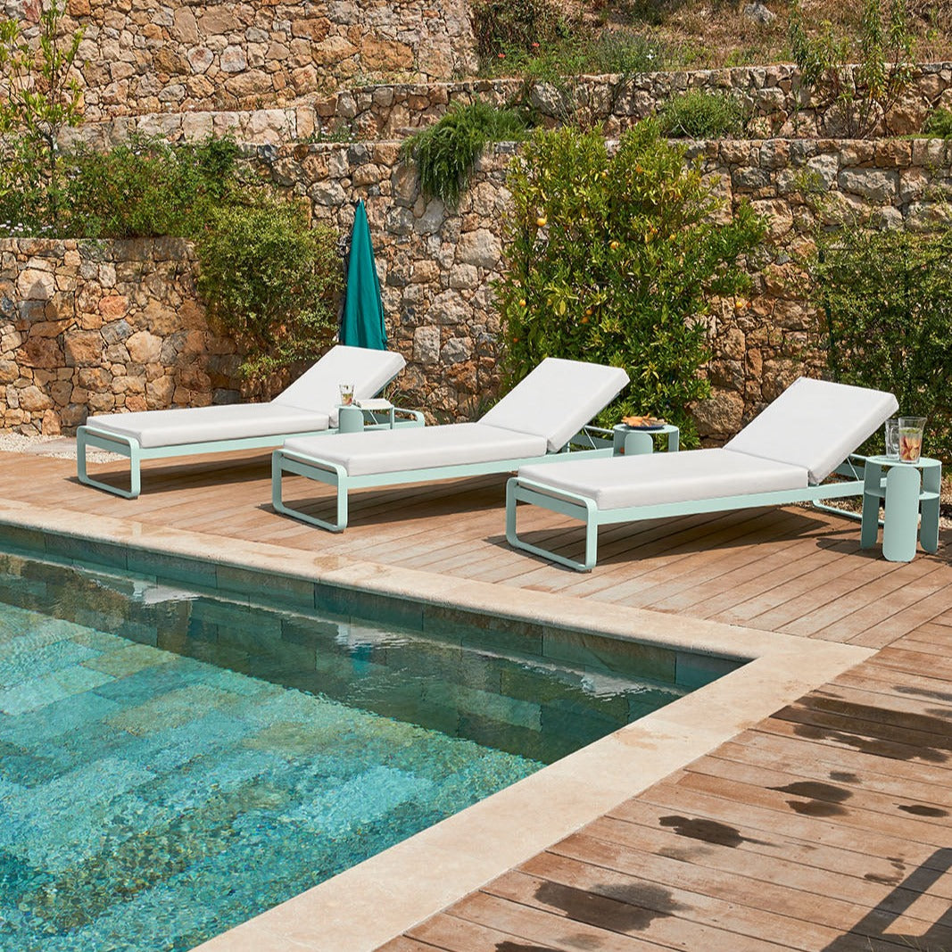 BELLEVIE SUNLOUNGER-OFF WHITE CUSHION