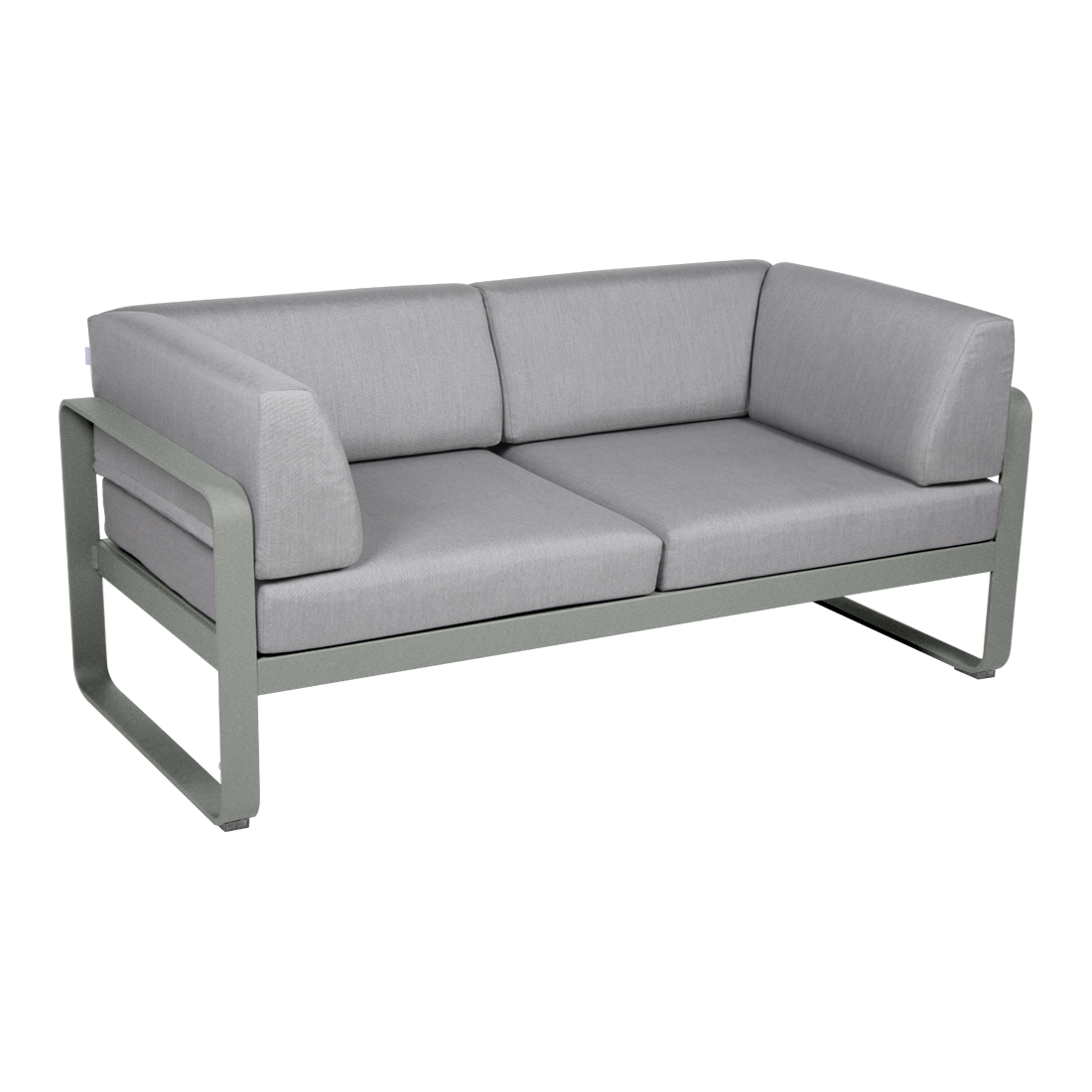 BELLEVIE 2-SEATER CLUB SOFA-FLANNEL GREY CUSHION