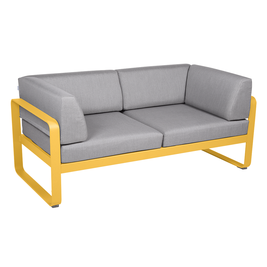 BELLEVIE 2-SEATER CLUB SOFA-FLANNEL GREY CUSHION