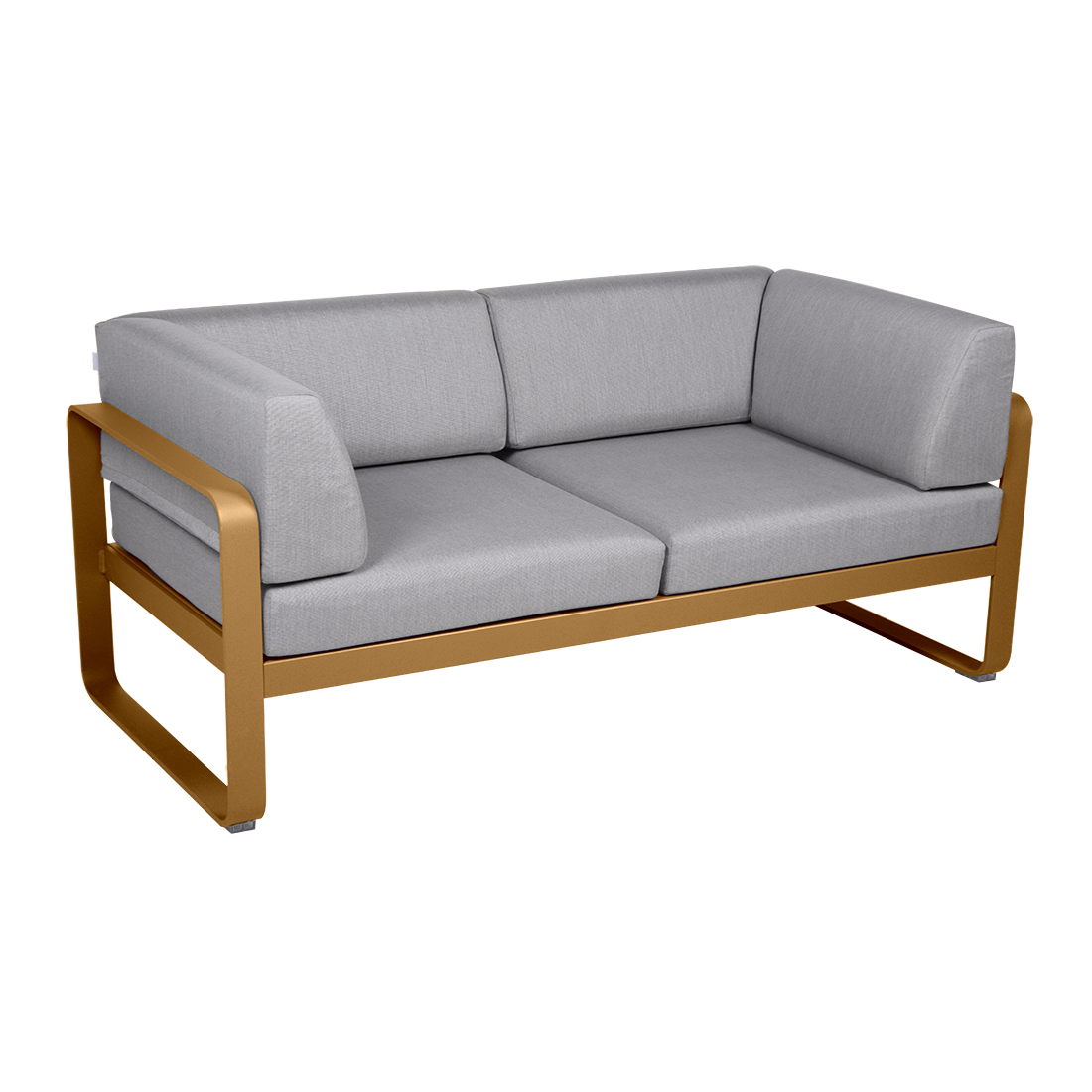 BELLEVIE 2-SEATER CLUB SOFA-FLANNEL GREY CUSHION