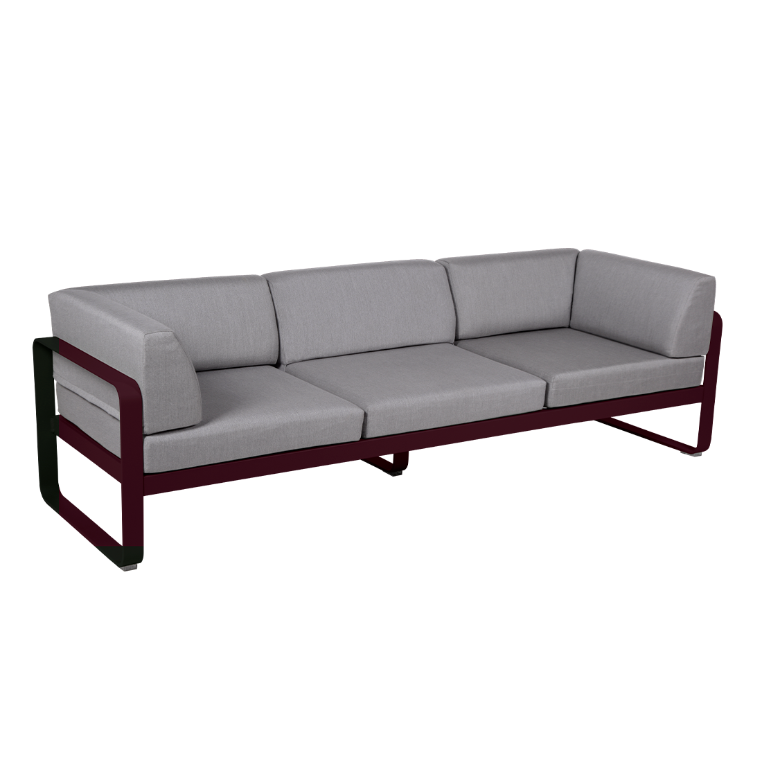 BELLEVIE 3-SEATER CLUB SOFA-FLANNEL GREY CUSHION