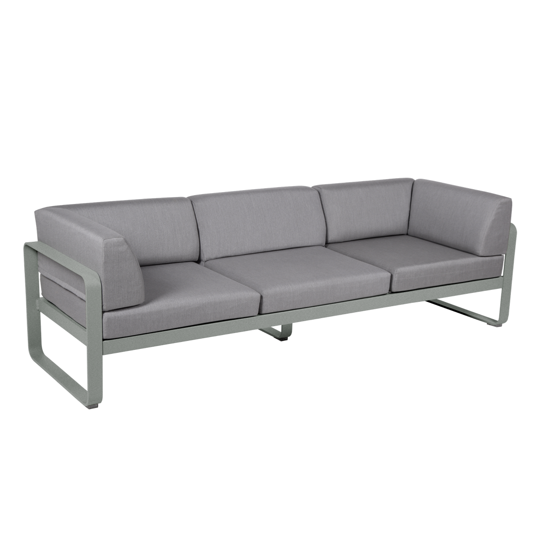 BELLEVIE 3-SEATER CLUB SOFA-FLANNEL GREY CUSHION