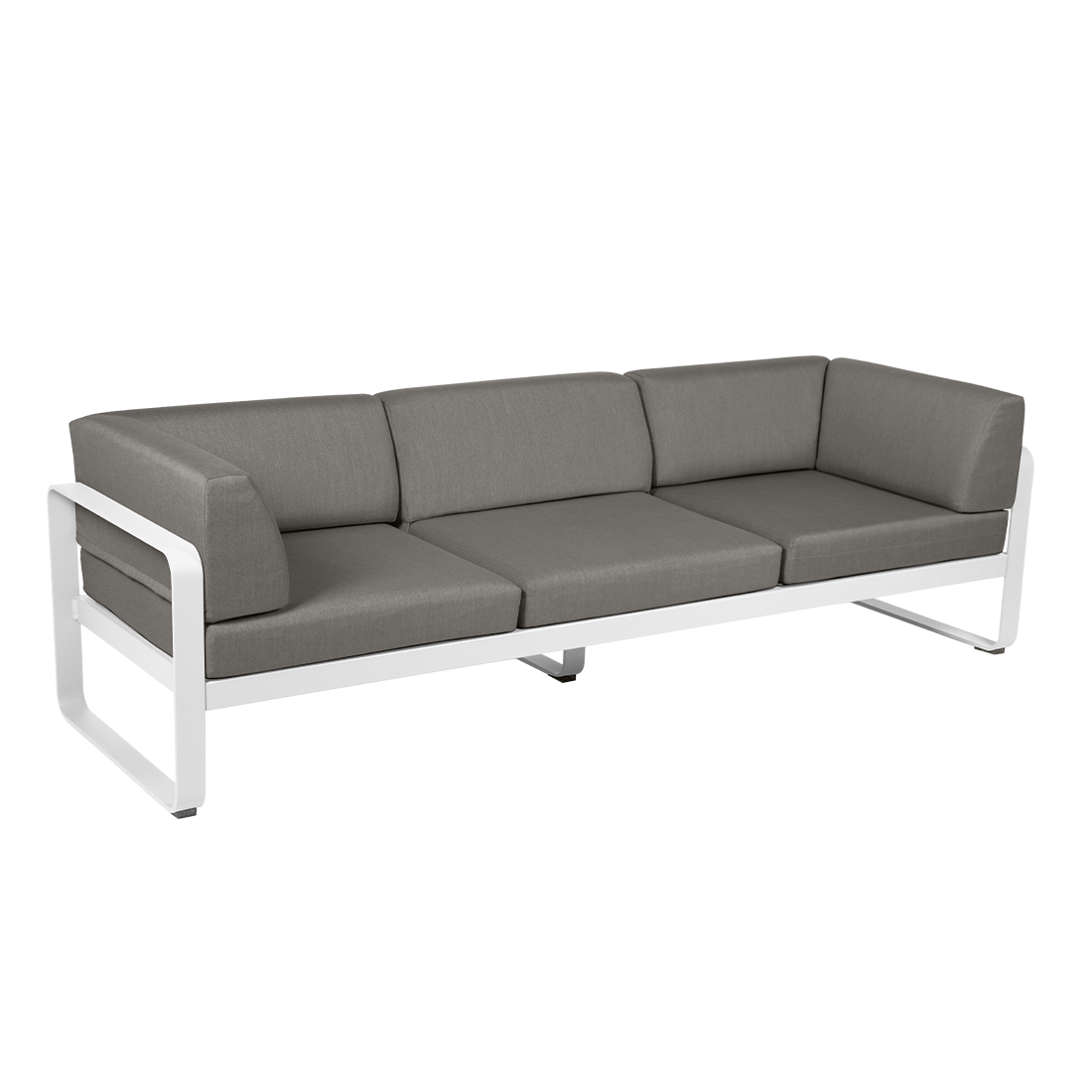 BELLEVIE 3-SEATER CLUB SOFA-GREY TAUPE CUSHION