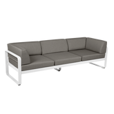 BELLEVIE 3-SEATER CLUB SOFA-GREY TAUPE CUSHION