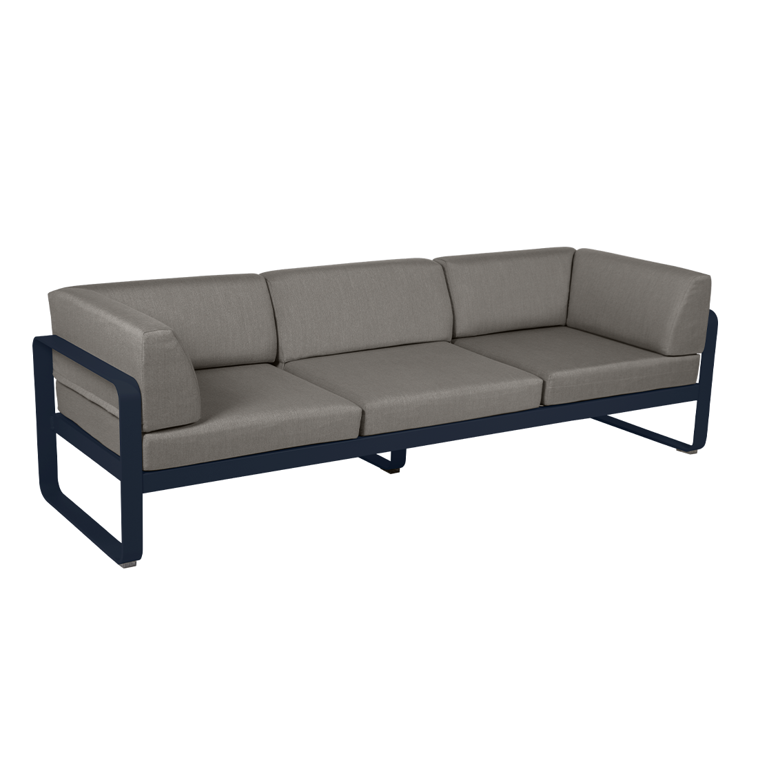 BELLEVIE 3-SEATER CLUB SOFA-GREY TAUPE CUSHION