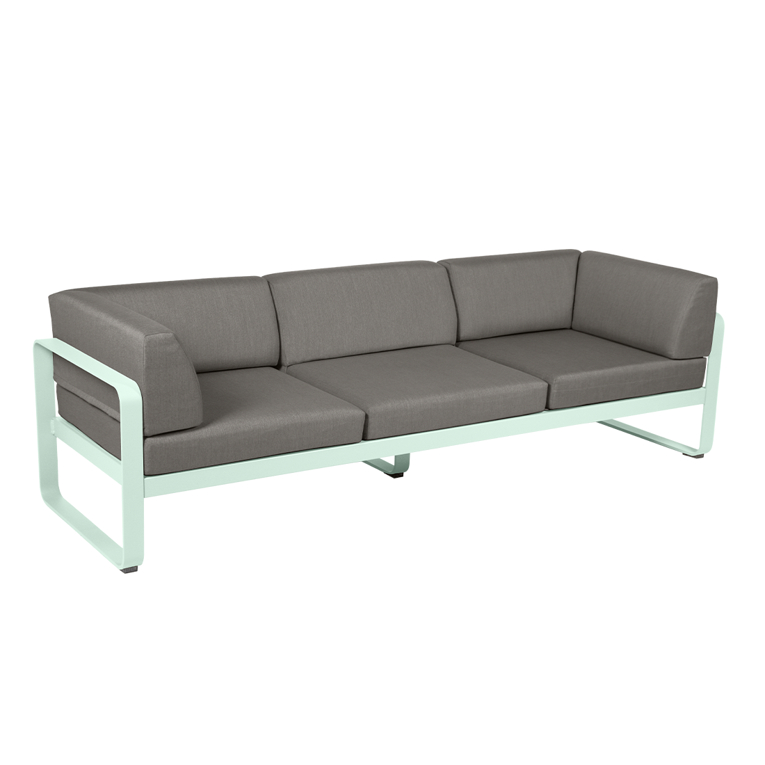 BELLEVIE 3-SEATER CLUB SOFA-GREY TAUPE CUSHION