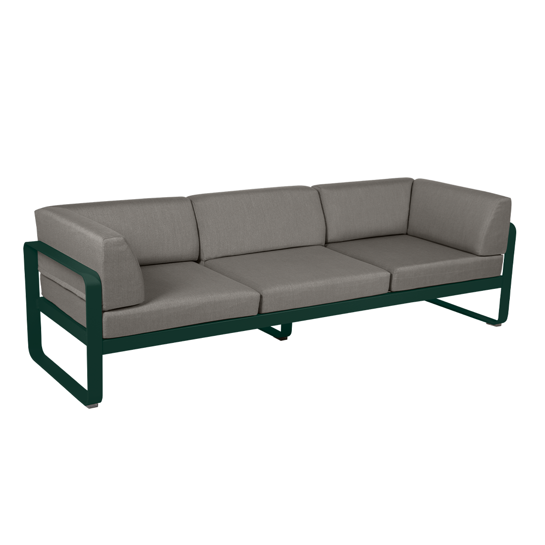 BELLEVIE 3-SEATER CLUB SOFA-GREY TAUPE CUSHION
