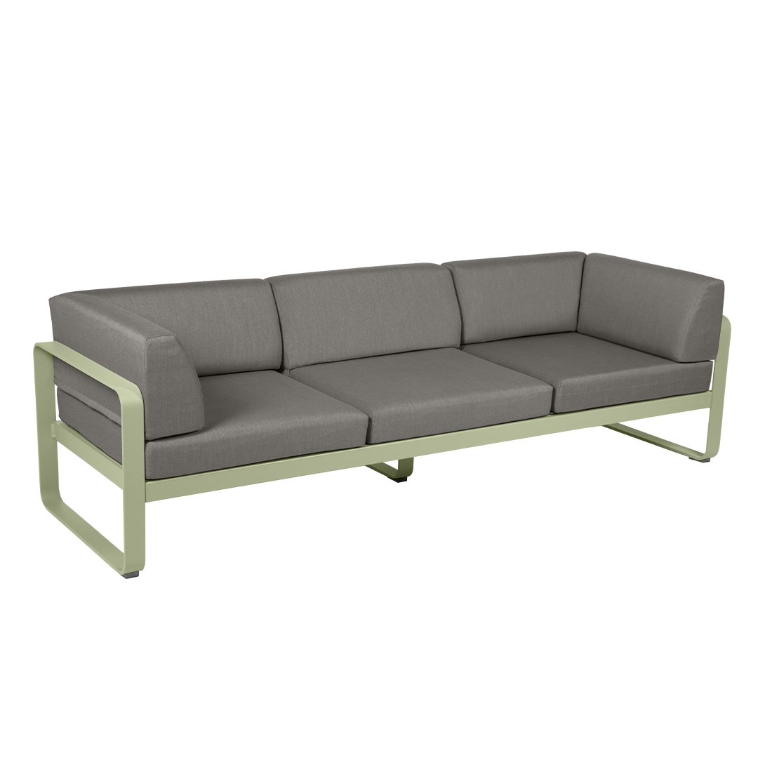 BELLEVIE 3-SEATER CLUB SOFA-GREY TAUPE CUSHION