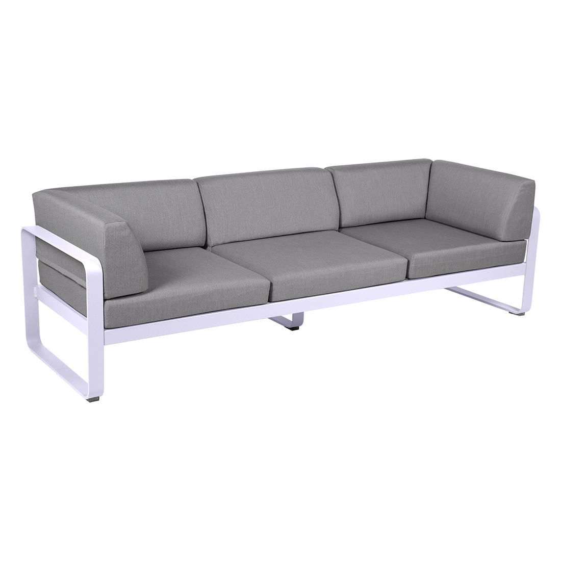 BELLEVIE 3-SEATER CLUB SOFA-FLANNEL GREY CUSHION
