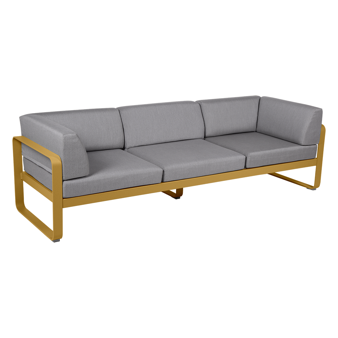 BELLEVIE 3-SEATER CLUB SOFA-FLANNEL GREY CUSHION