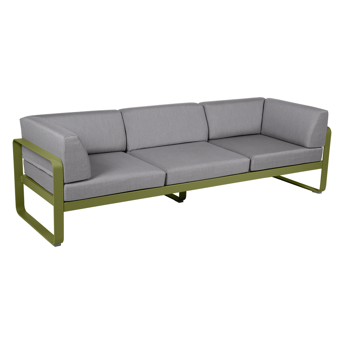 BELLEVIE 3-SEATER CLUB SOFA-FLANNEL GREY CUSHION