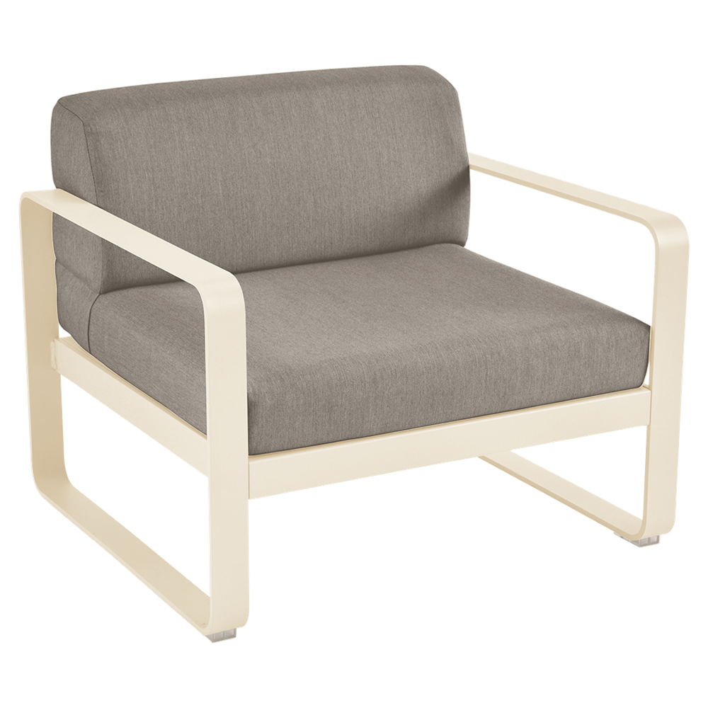 BELLEVIE ARMCHAIR-GREY TAUPE CUSHION