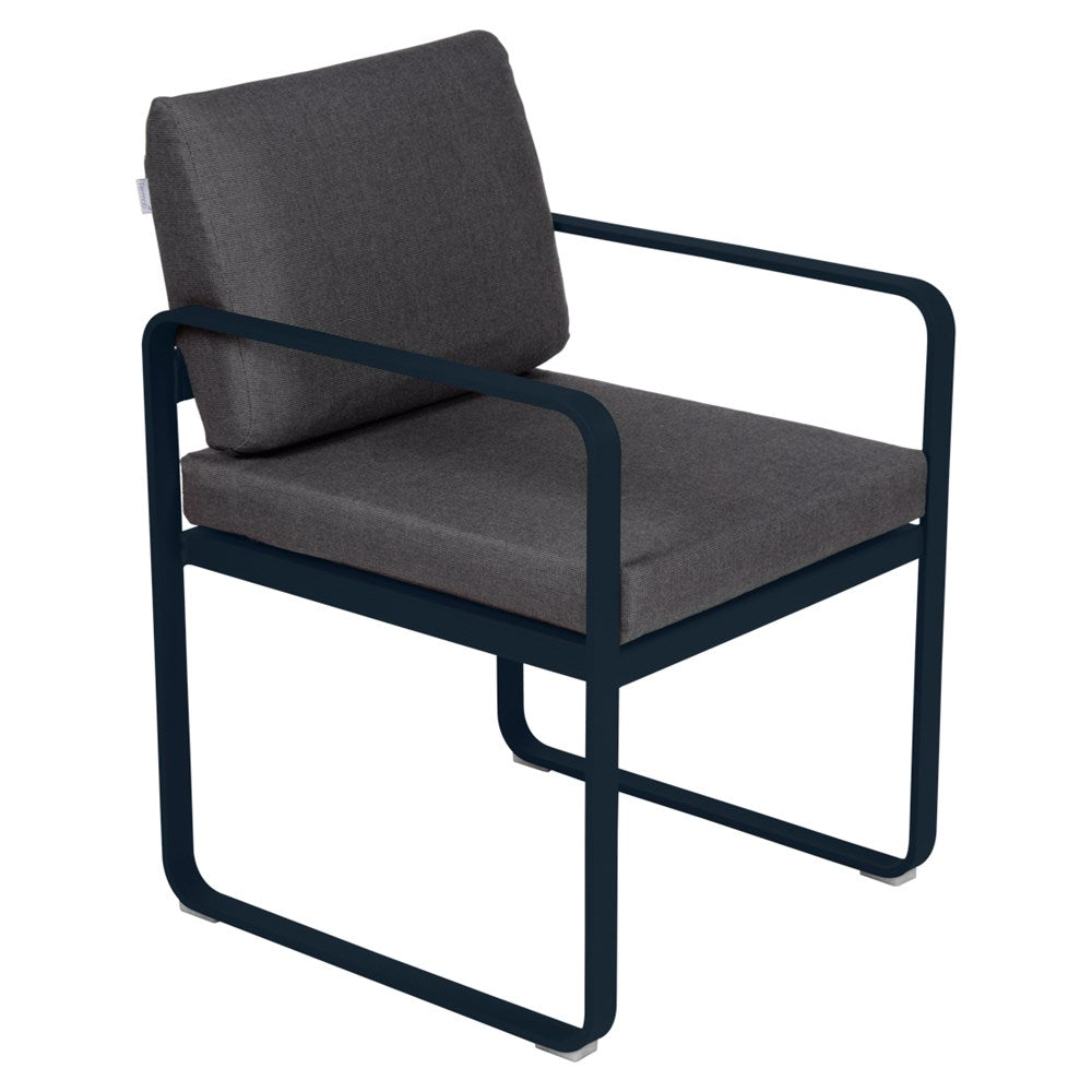 BELLEVIE DINING ARMCHAIR-GRAPHITE GREY CUSHION