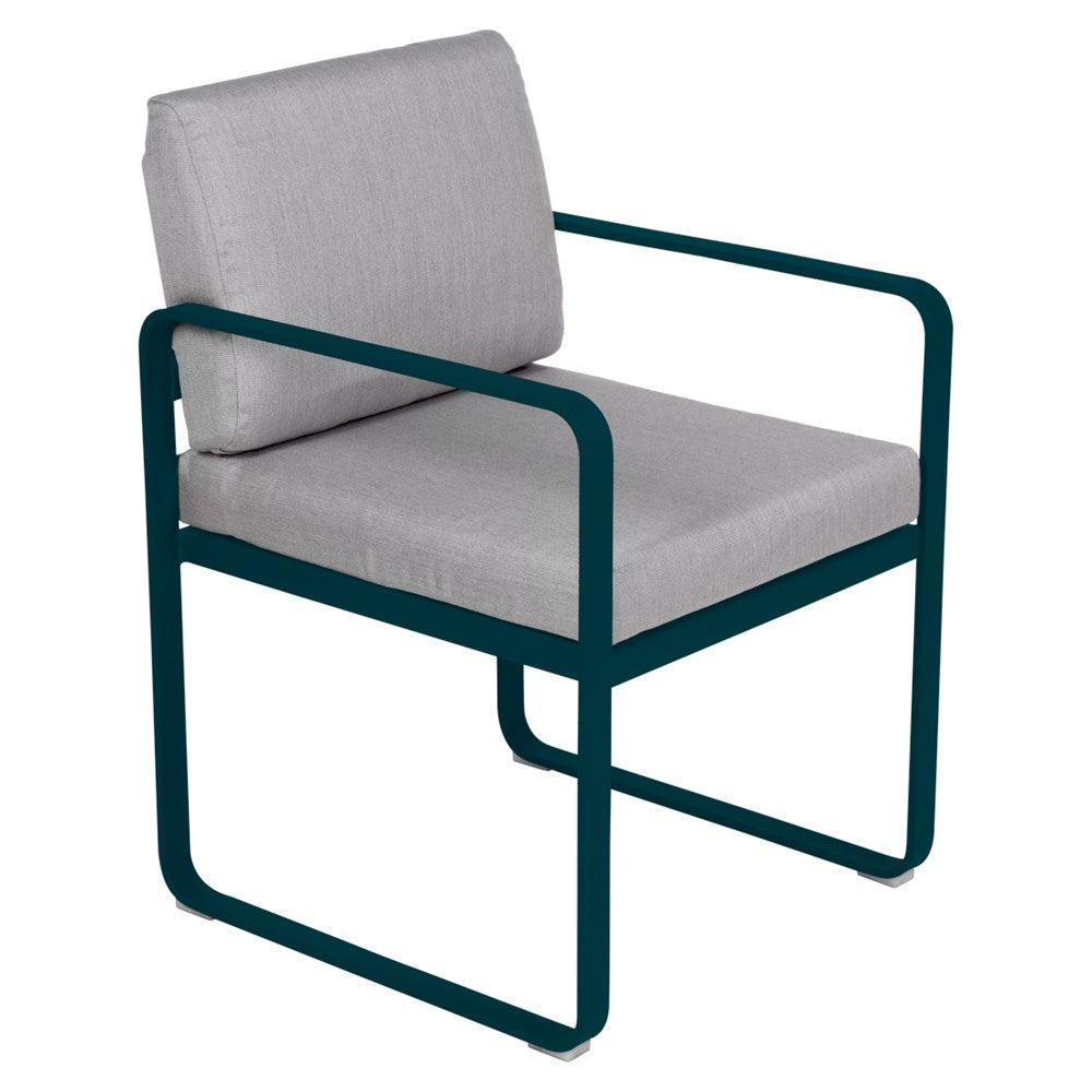 BELLEVIE DINING ARMCHAIR -FLANNEL GREY CUSHION