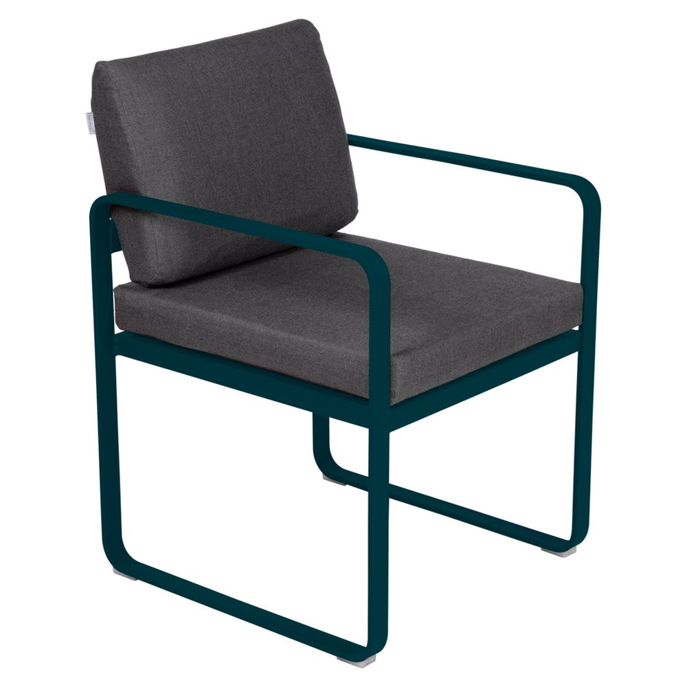 BELLEVIE DINING ARMCHAIR-GRAPHITE GREY CUSHION