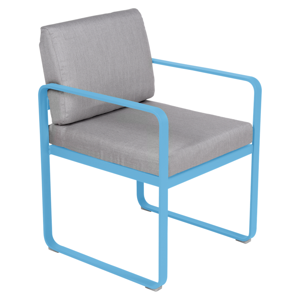 BELLEVIE DINING ARMCHAIR -FLANNEL GREY CUSHION