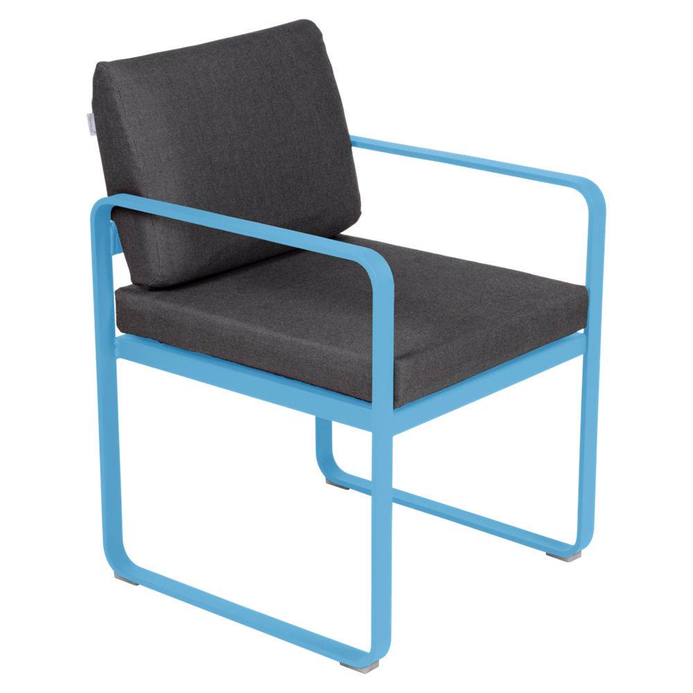 BELLEVIE DINING ARMCHAIR-GRAPHITE GREY CUSHION