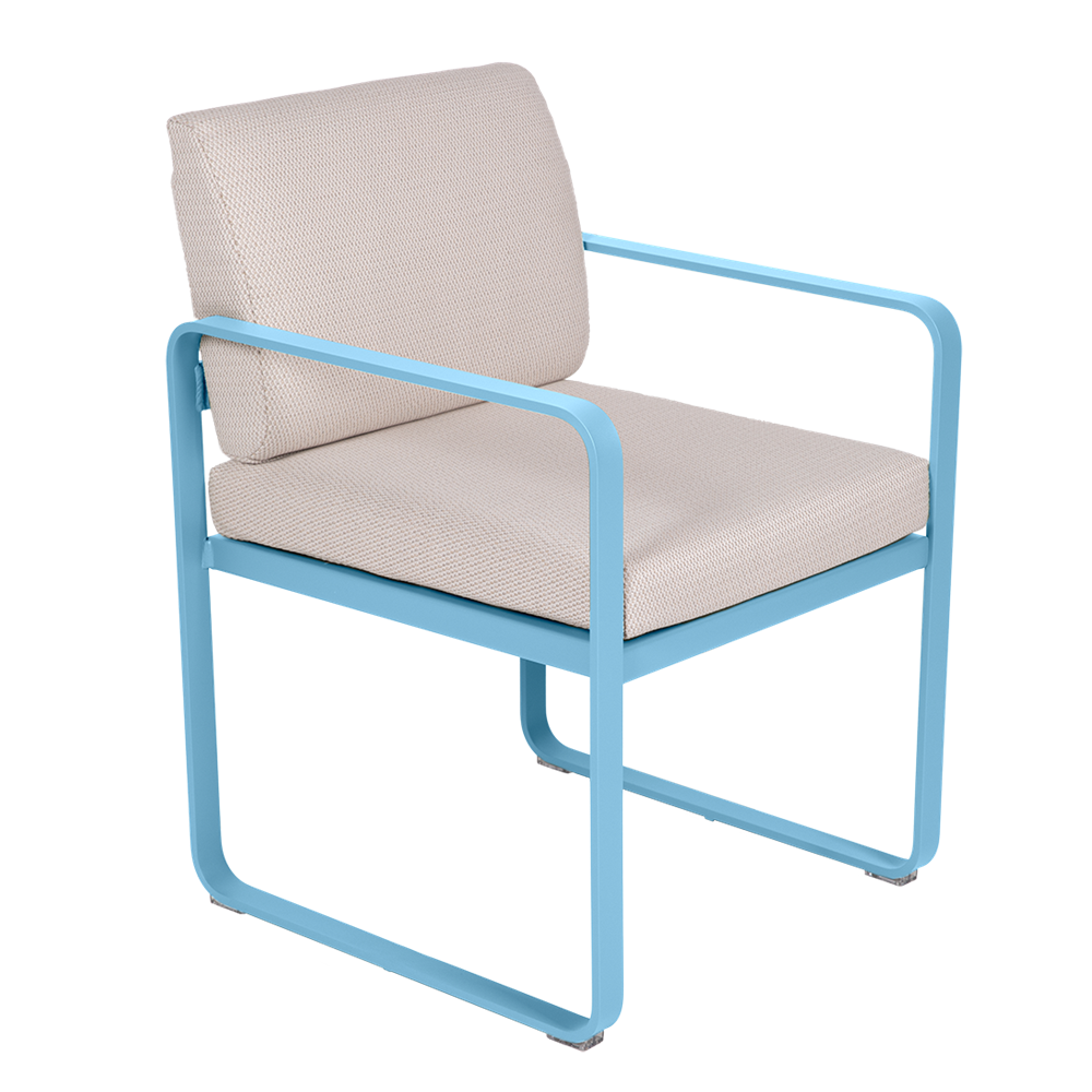 BELLEVIE DINING ARMCHAIR -PEARL CUSHION