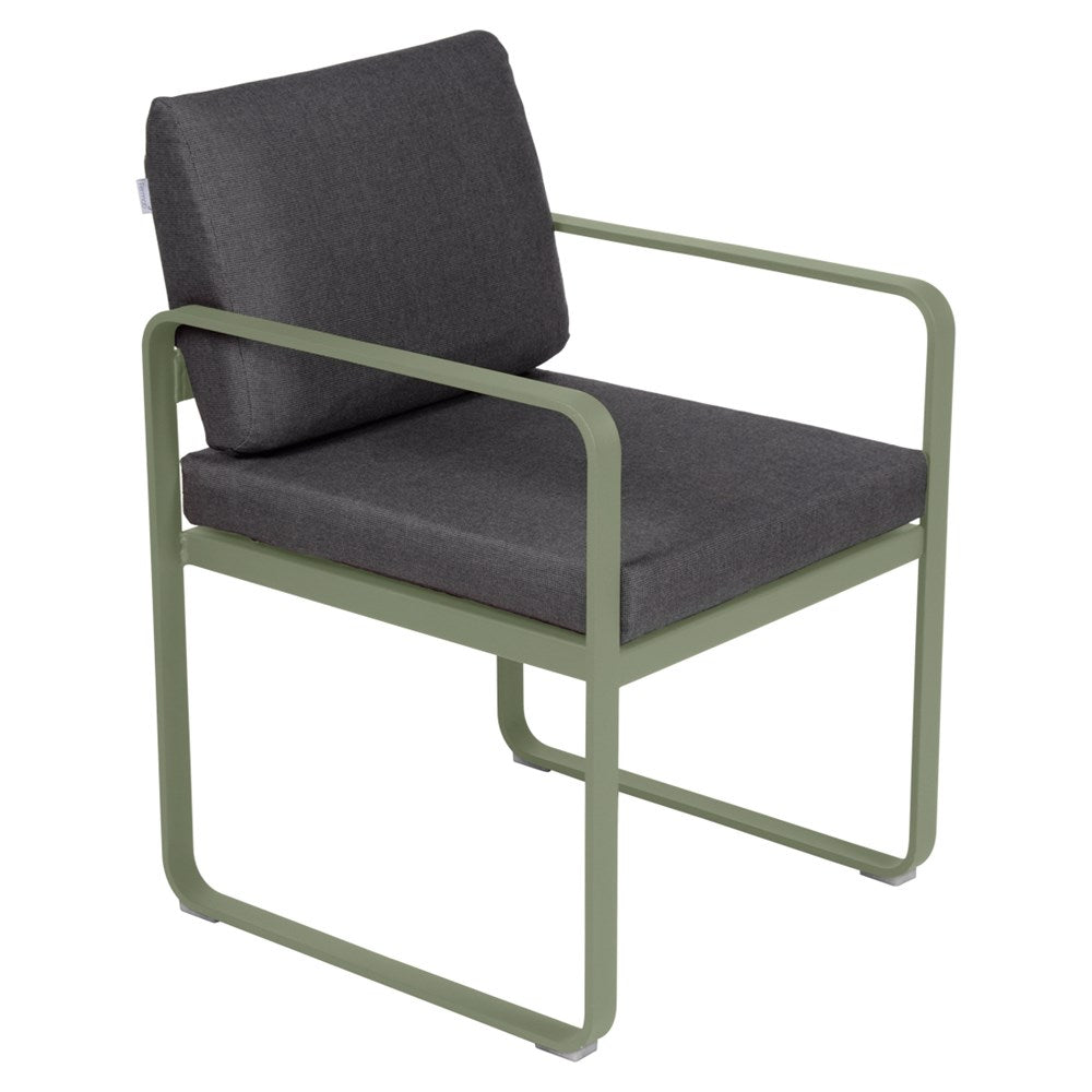 BELLEVIE DINING ARMCHAIR-GRAPHITE GREY CUSHION
