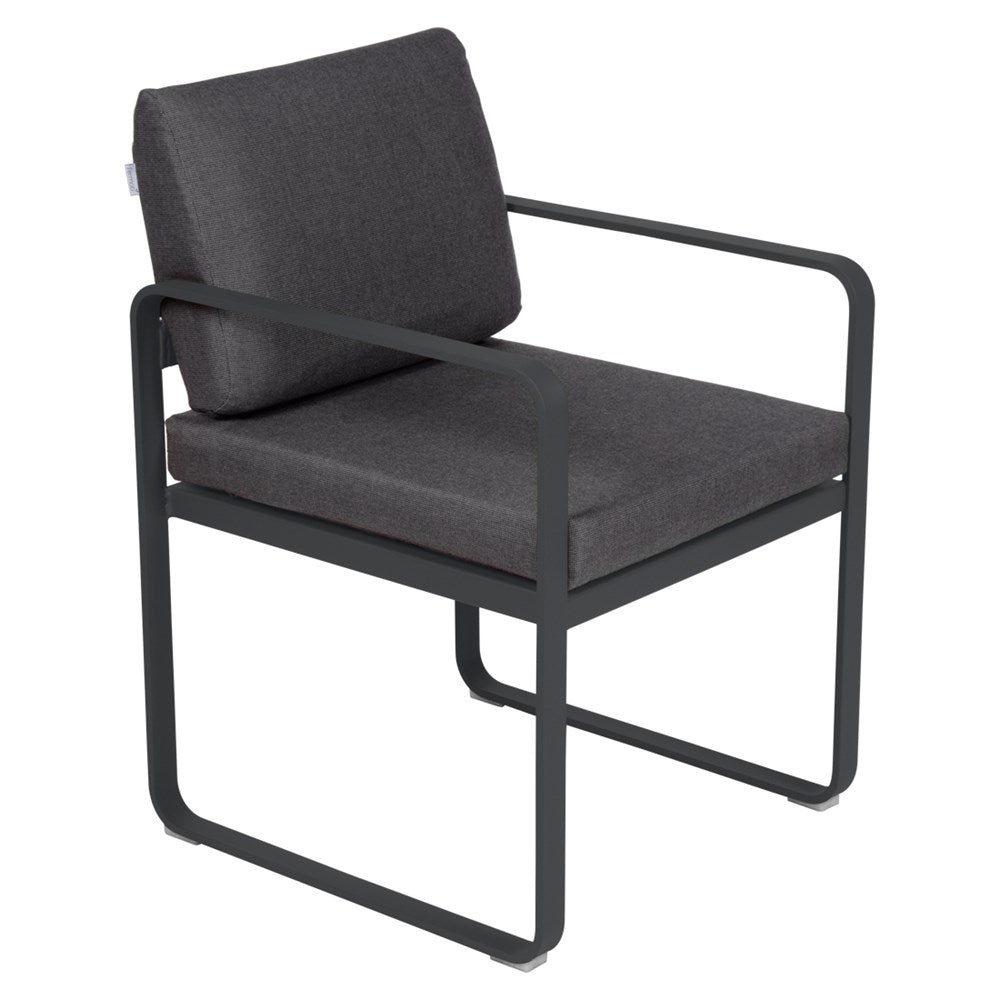 BELLEVIE DINING ARMCHAIR-GRAPHITE GREY CUSHION