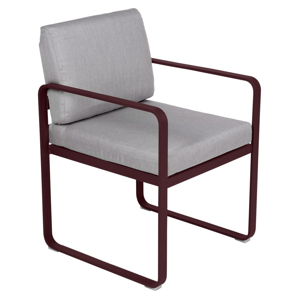 BELLEVIE DINING ARMCHAIR -FLANNEL GREY CUSHION