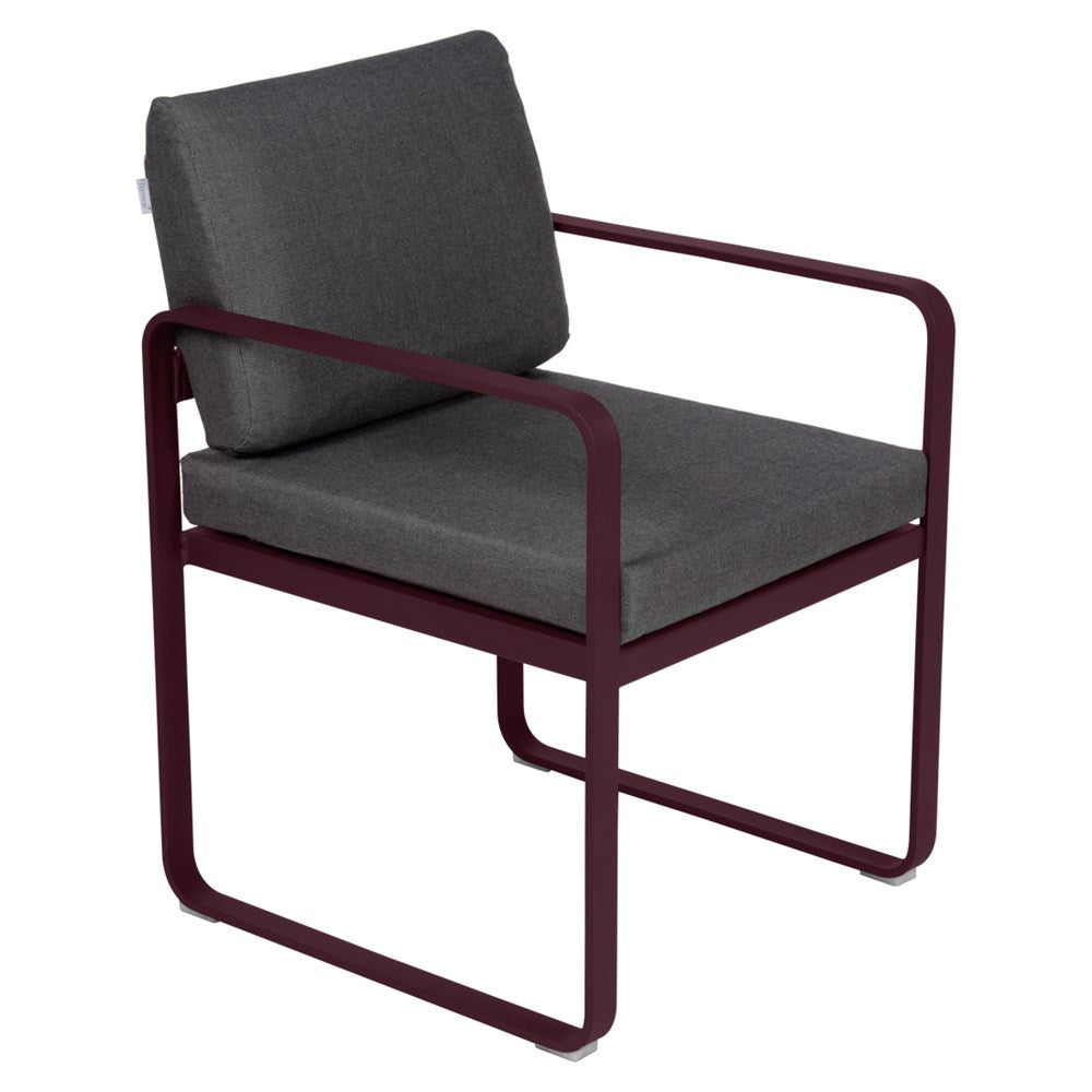 BELLEVIE DINING ARMCHAIR-GRAPHITE GREY CUSHION