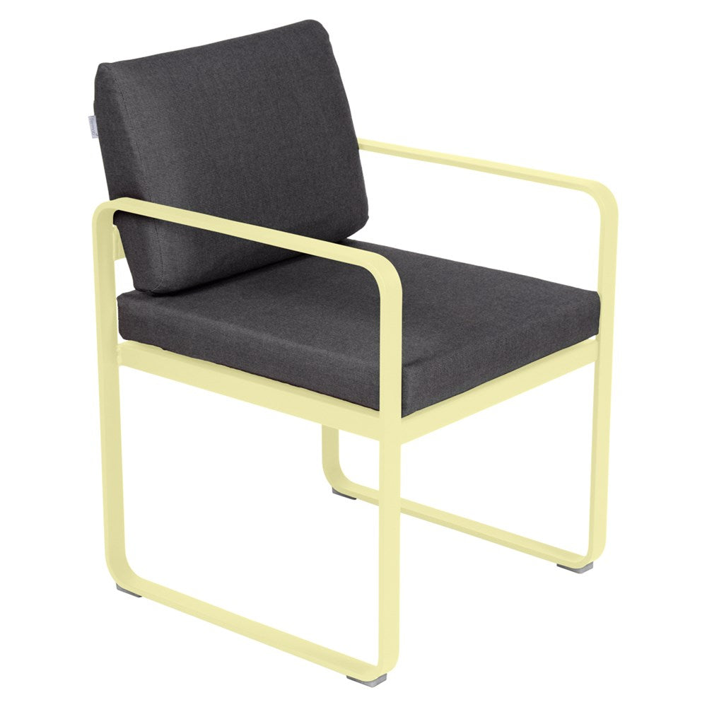 BELLEVIE DINING ARMCHAIR-GRAPHITE GREY CUSHION