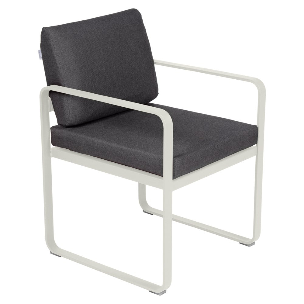BELLEVIE DINING ARMCHAIR-GRAPHITE GREY CUSHION